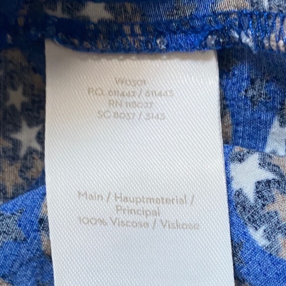 Boden Blue Cobalt Starry Ottilie Dress Waist Tie dress‎ 10L GUC - Picture 13 of 16